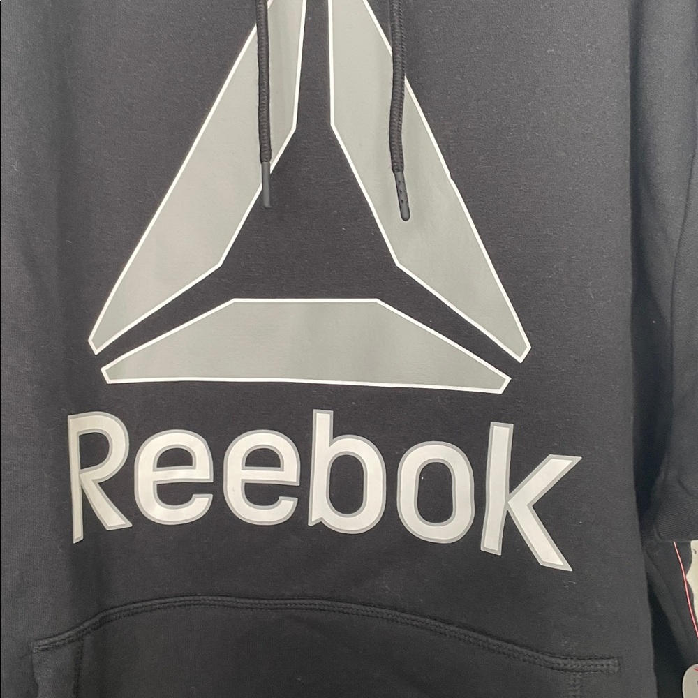 Men's new with tags 3x Reebok black delta fleece hoodie - Picture 2 of 9